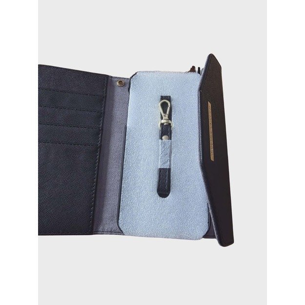 IDEAL OF SWEDEN Mayfair Clutch dėklas-piniginė iPhone XR (juodas) su dirželiu 3