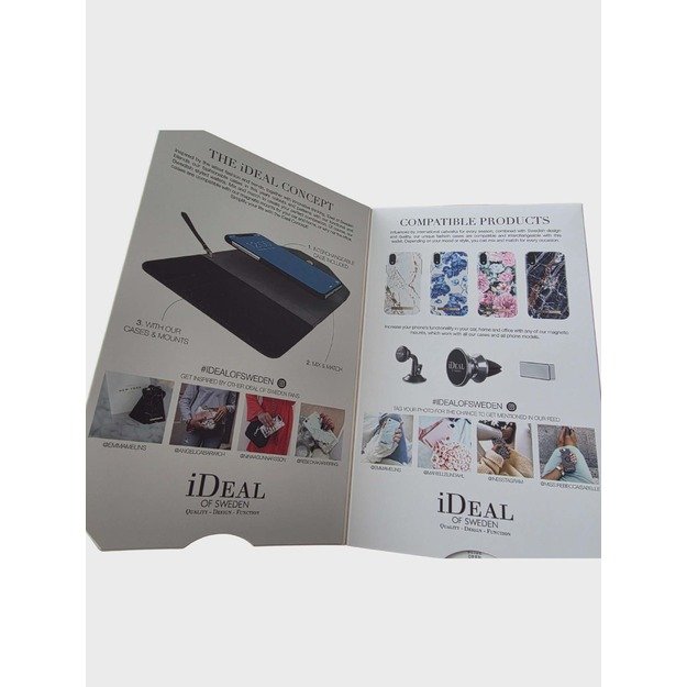 IDEAL OF SWEDEN Mayfair Clutch dėklas-piniginė iPhone XR (juodas) su dirželiu 4