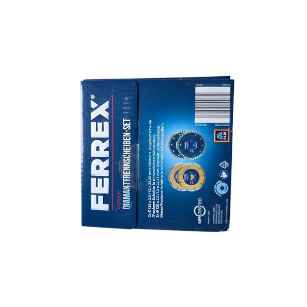 FERREX deimantinių pjovimo diskų rinkinys Ø125 mm – 4 vnt. 1